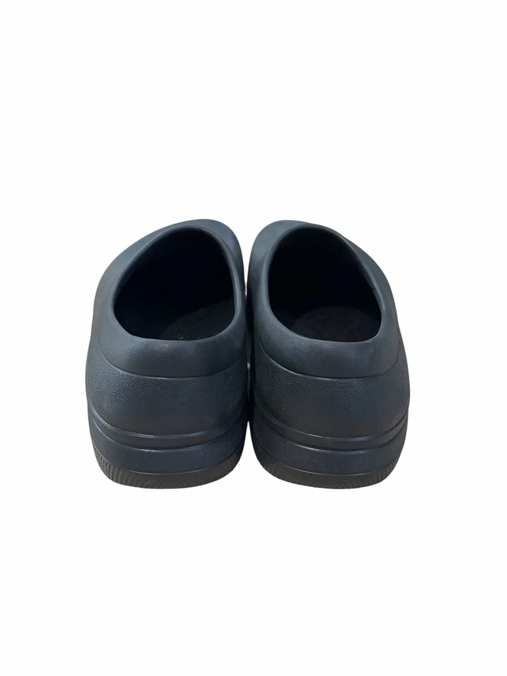 Crocs On-The-Clock Work Slip-On Clogs Mens 13 Black Rubber Shoes